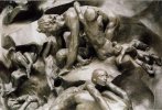 Paulo etFrancesca, détail de la Porte de l'Enfer de Rodin